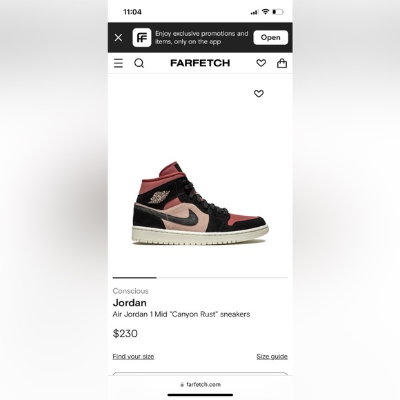 Air Jordan’s 1 Mid’ Canyon Rust - Picture 2 of 7